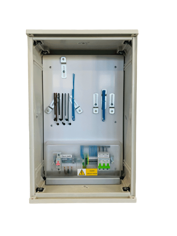 Elektroměrový rozváděč ER 212 NVP7P 63A QM (3f 1/2S,-FVE) 1bod. UNI - ČEZ , EG.D (S3/4)