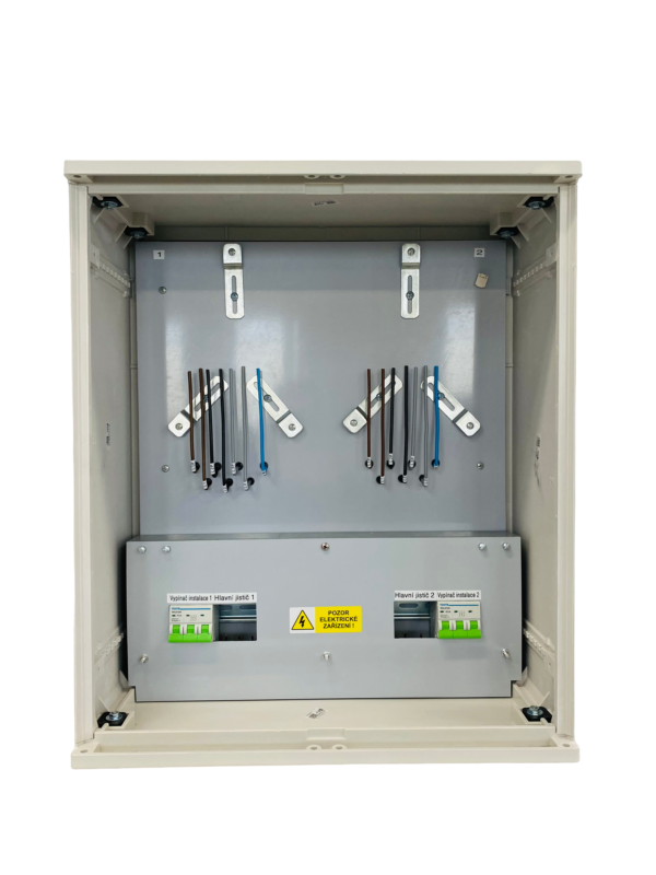 Elektroměrový rozváděč ER 122 NNP7P 40A QM (2x 3f 1S) 3bod. UNI - ČEZ , EG.D (S4/4)