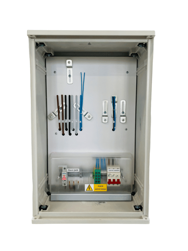 Elektroměrový rozváděč ER 212 NVP7P 80A QM (3f 1/2S,-FVE) 1bod. UNI - ČEZ , EG.D (S3/4)